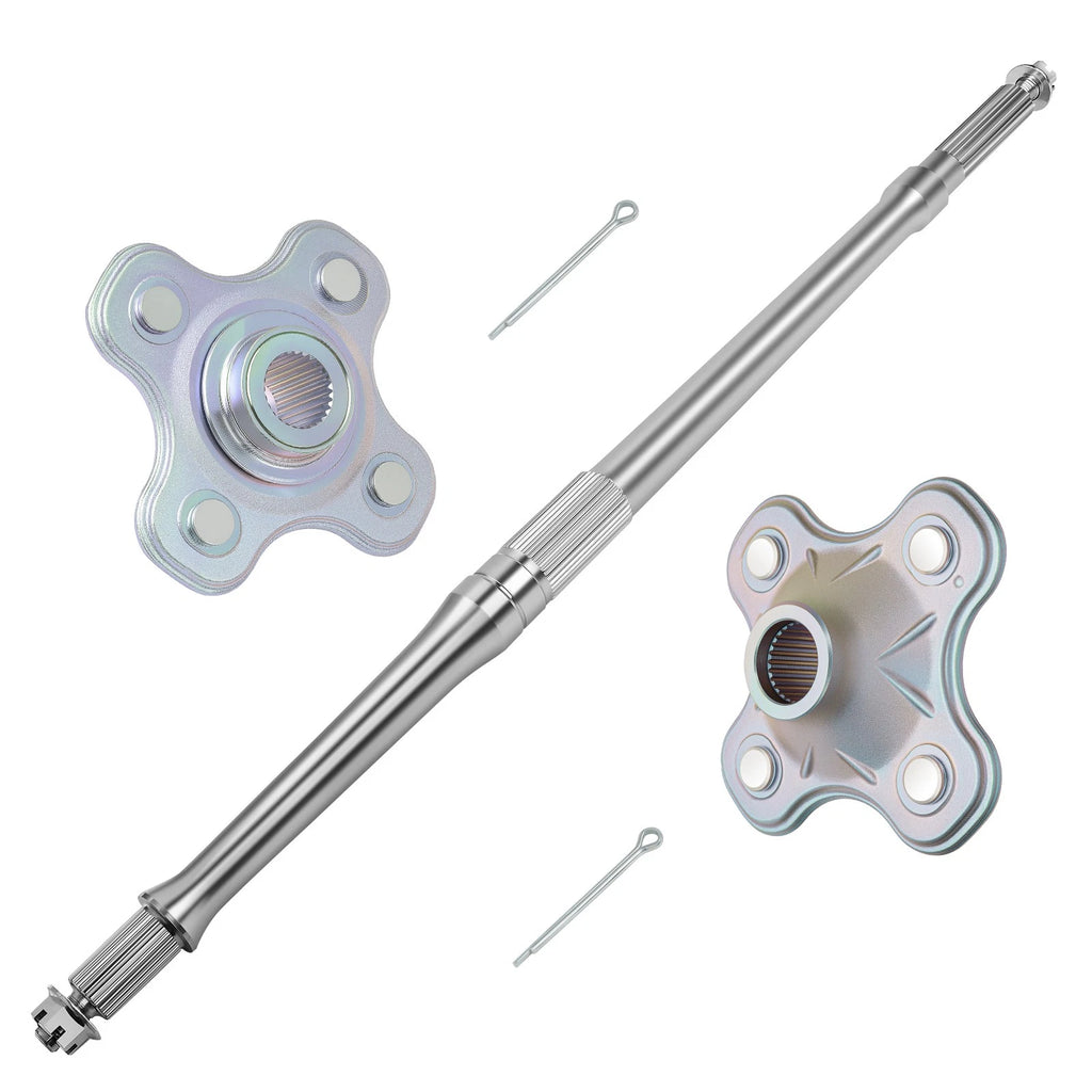 Rear Axle Shaft & Nut & Pin & Wheel Hub for Yamaha Big Bear 400 (2000–2006)