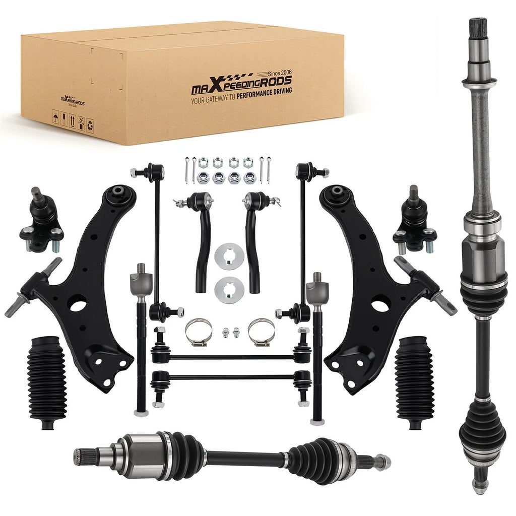 16Pcs Suspension Kit Front Lower Control Arm CV Axle Shaft for Camry (2007–2009)