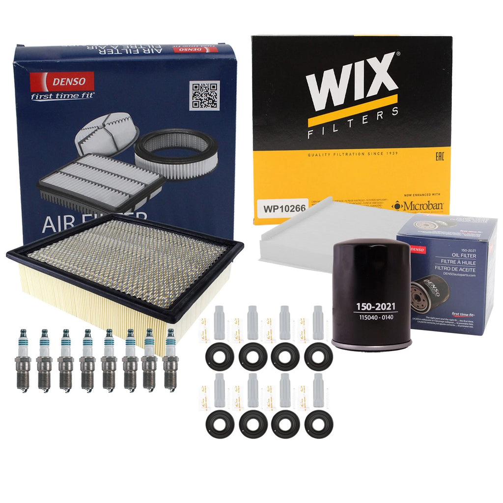 Denso Tune Up Kit & NGK 8 Spark Plugs for Ford F-150 5.0 V8 (2017)