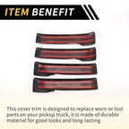 Set of 4 Carbon Fiber Door Handle Bezel Covers for Toyota Tundra (2014–2021)