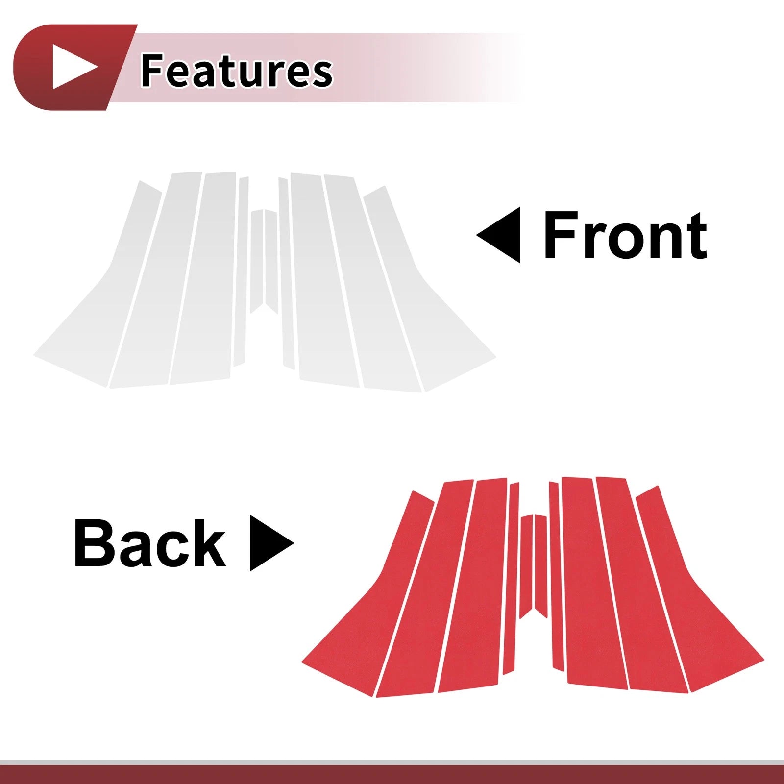 Door Pillar Window Trim for Volkswagen Touareg (2011–2018)