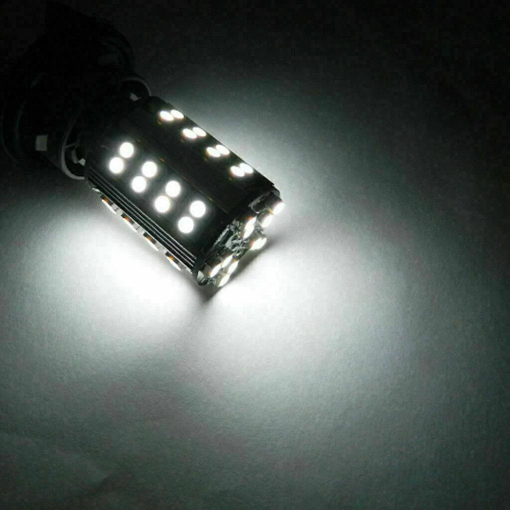 2PCS White 3156 3157 3457 50-SMD Error-Free LED Backup Light Bulbs (2001-2005)