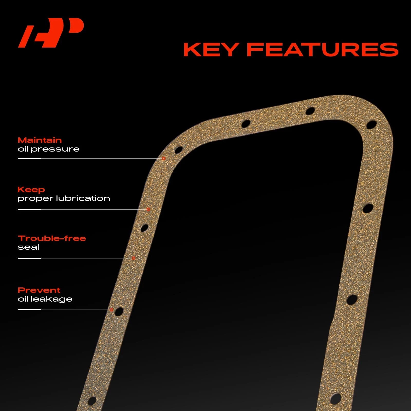 Engine Oil Pan Gasket for Jeep Wrangler, Dodge Charger, Challenger