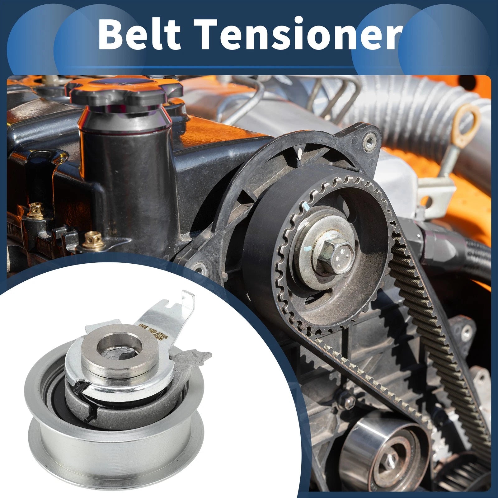 Belt Tensioner for Audi Q3 (2011–2018) No. 04E109479A Metal 1 Pc