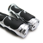 Flame Furious Fire Chrome Hand Grip Bar for Motorcycle (1" 25mm)