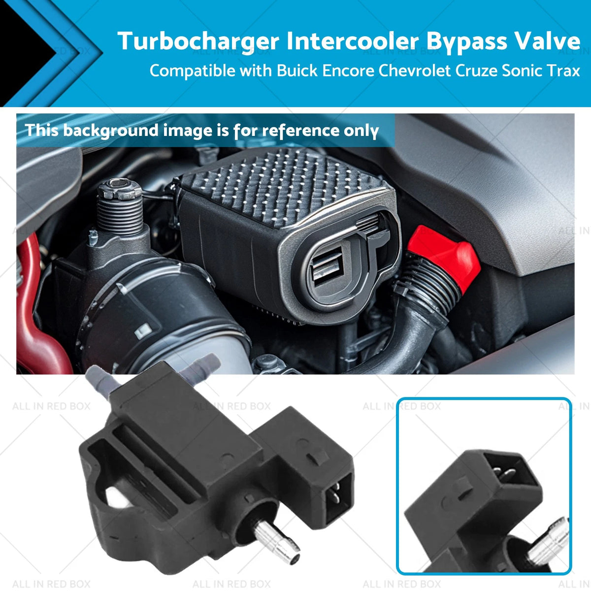 Turbocharger Bypass Valve for Buick Encore, Chevrolet Cruze, Sonic, Trax (2013–2021)