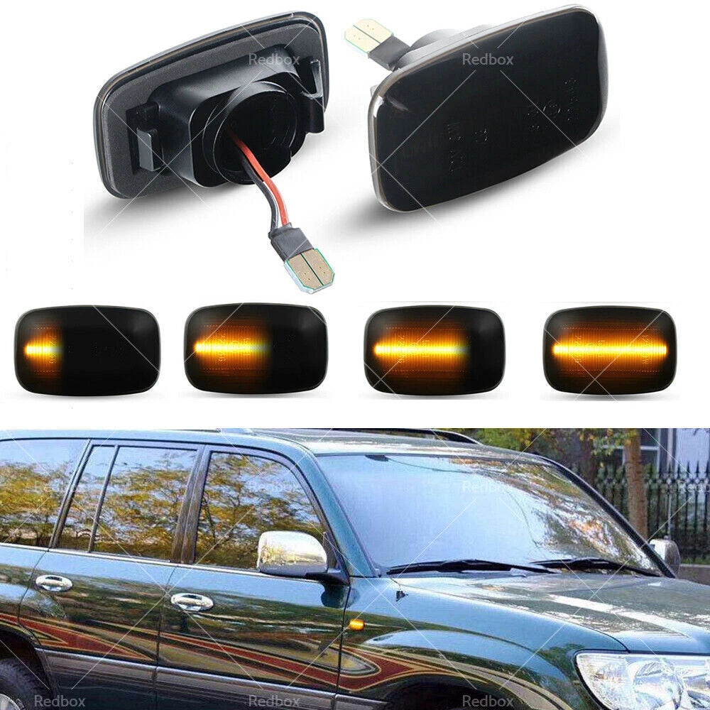 2X LED Side Marker Turn Signal Indicator Light for Toyota Landcruiser