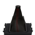 Manual Shift Boot Cover for Honda Civic (2016–2020) Red Stitch Carbon Fiber