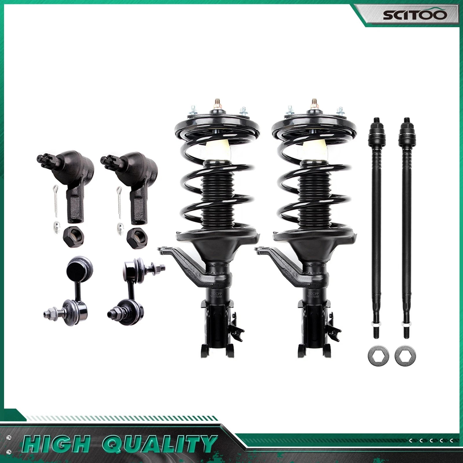 Front Strut & Springs Set for Honda Civic 2003–2005 (1.7L Gas)