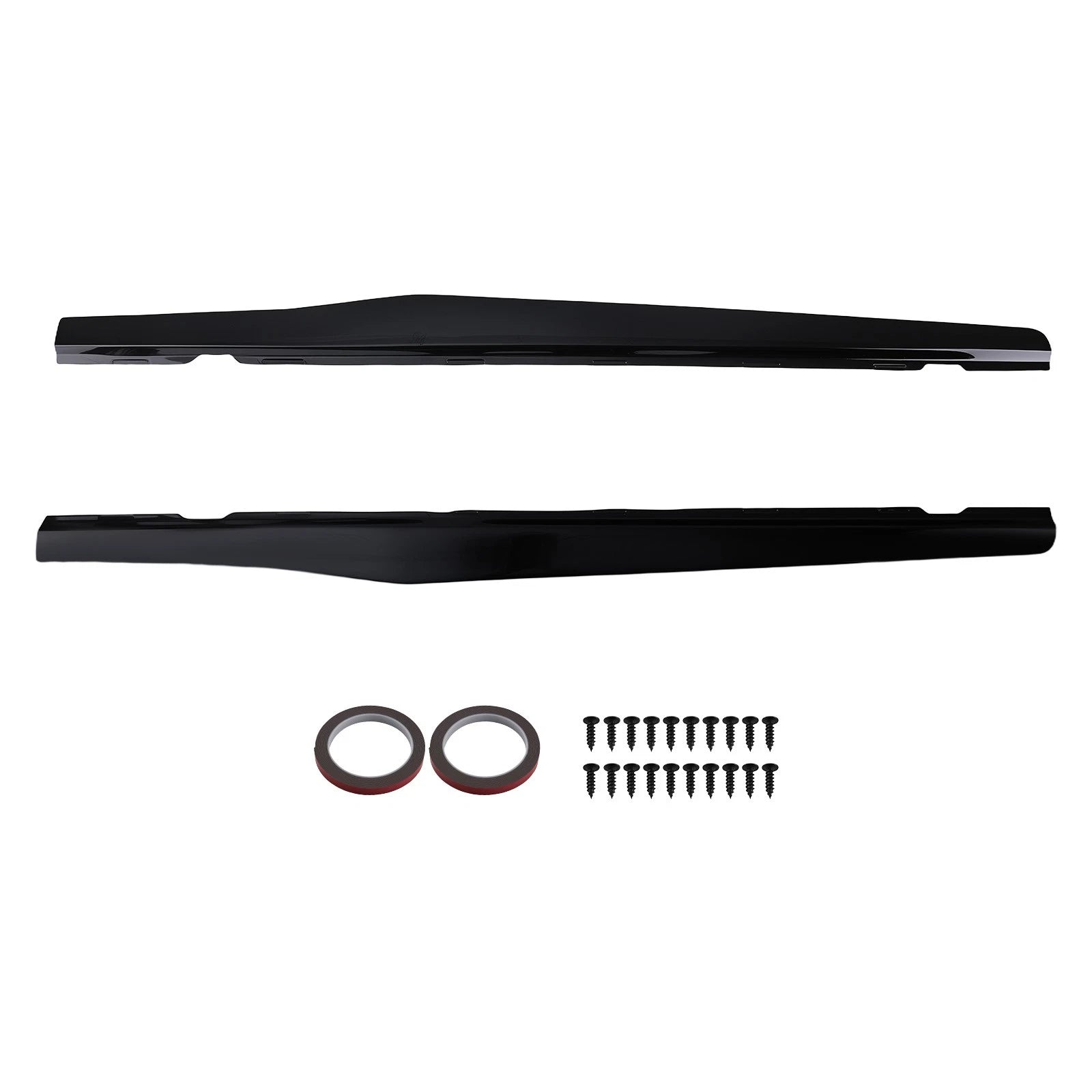 Set of 2 Black ABS Body Side Panels for Chevy Camaro SS LS LT (2010–2015)