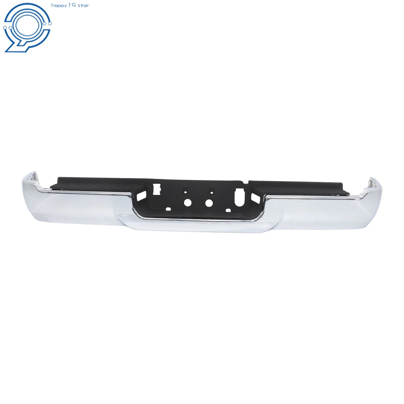 Set of 2 Steel Chrome Rear Bumper Face Bar and Step Pad for RAM 2500 3500 (2019–2024)