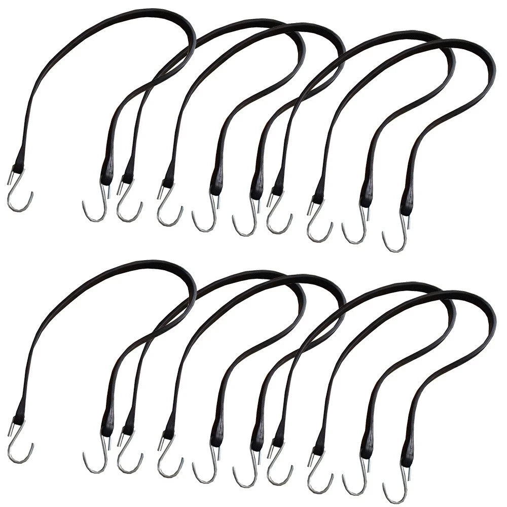 10pc Heavy Duty 31" Rubber Bungee Straps for