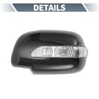 Pair Rearview Mirror Cover Overlay for Lexus RX330 (2004–2006) Carbon Fiber