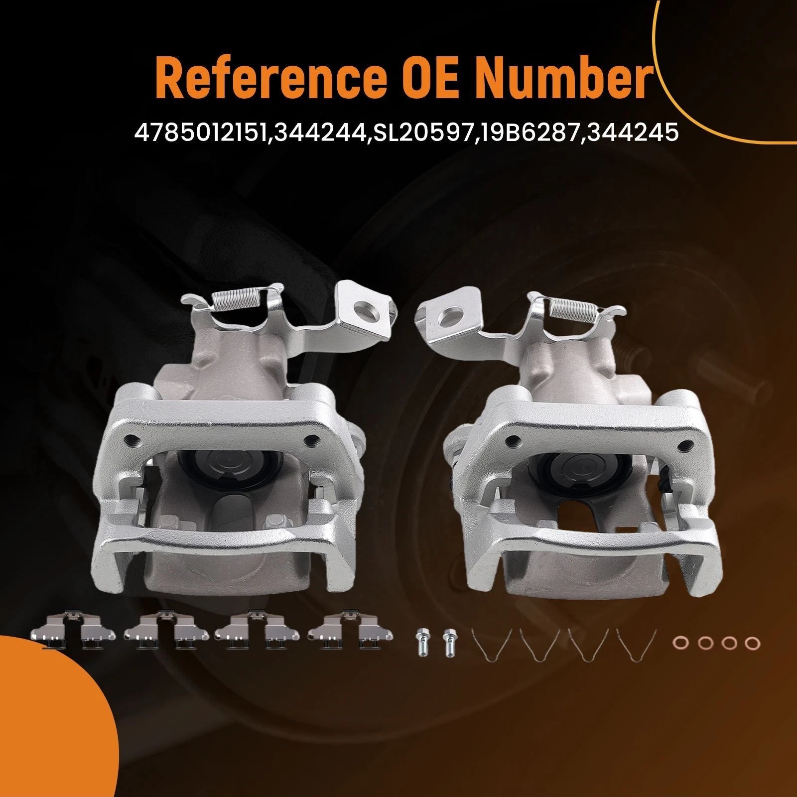 Rear Brake Caliper Set for Prius (2010-2015)
