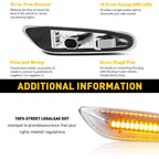 Clear LED Side Signal Marker Light Kit for BMW E90 E91 E92 E93 E46 E60 (2006–2013)