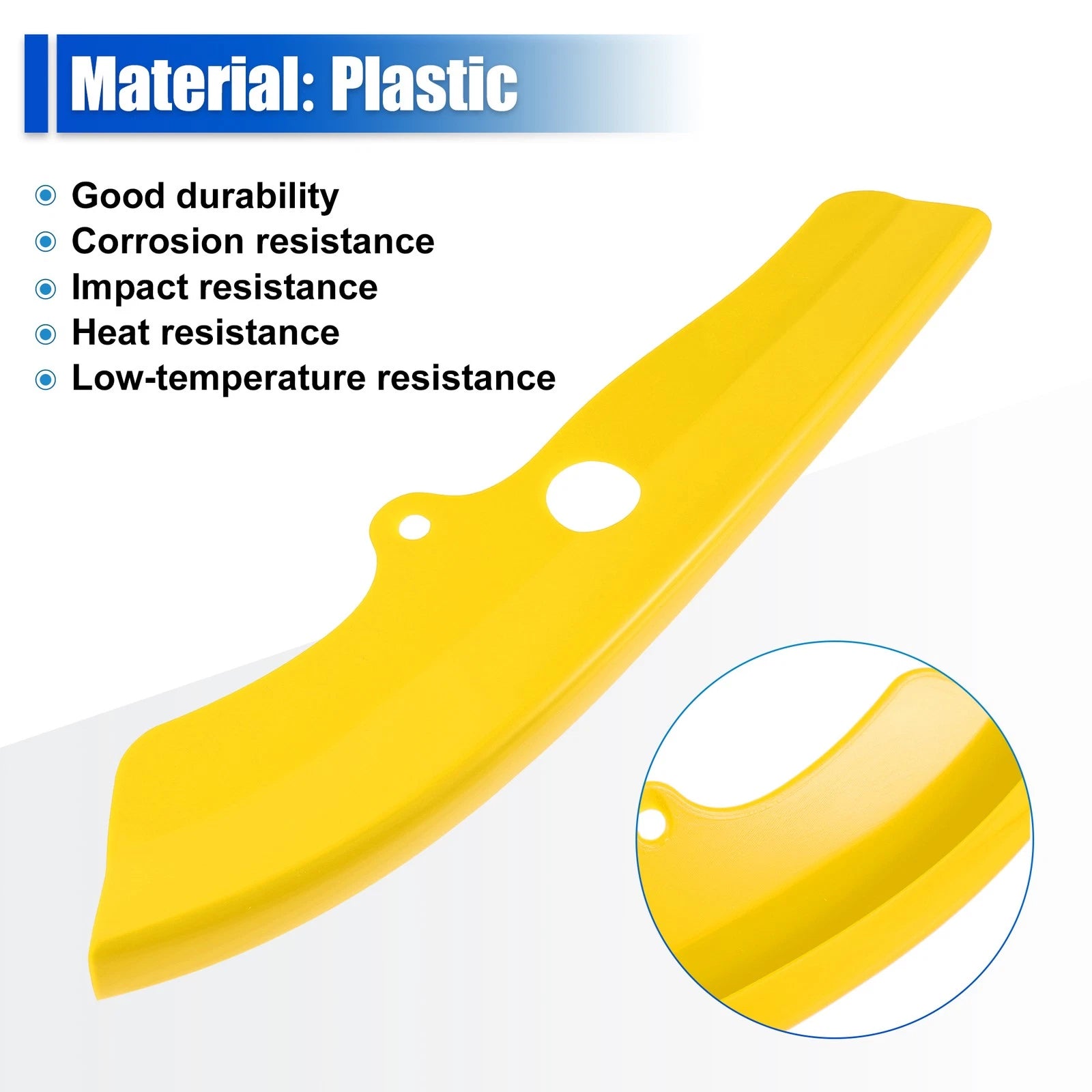 1 Pair Front Bumper Lip Splitter Protector Yellow for Dodge Challenger  734301749374