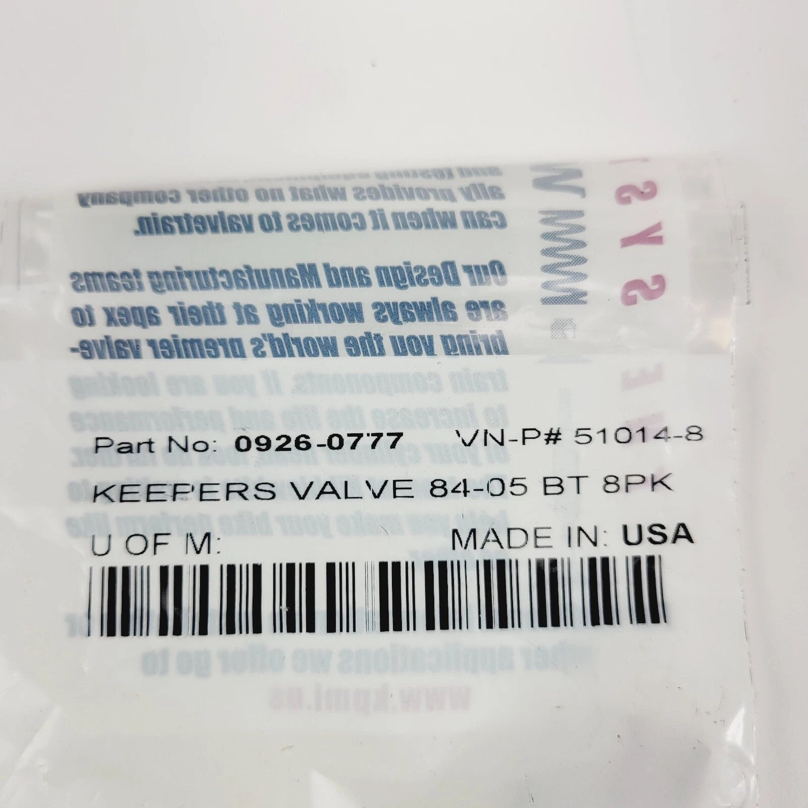 Valve Keepers for Harley-Davidson Big Twin Models (1984–2005) 0926-0777