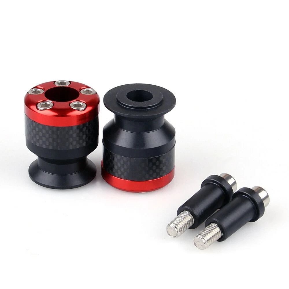 CNC Carbon Fiber 6mm Swingarm Sliders Spools for Universal Motorcycle