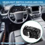 Headlight Switch No. 61319169405 for BMW 128i (2008–2013) Plastic Black