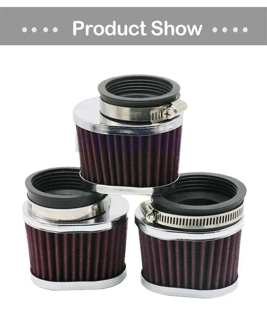 55mm Air Filter Pods for Motorcycle ATV Scooter - Red