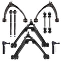 Front Upper Lower Control Arms Tie Rod for Chevrolet Silverado 1500 (2007–2013)