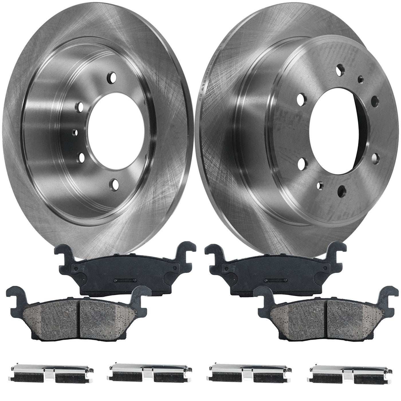 Rear Brake Disc Rotors and Pads Kit for Hummer H3 H3T (2009–2010)
