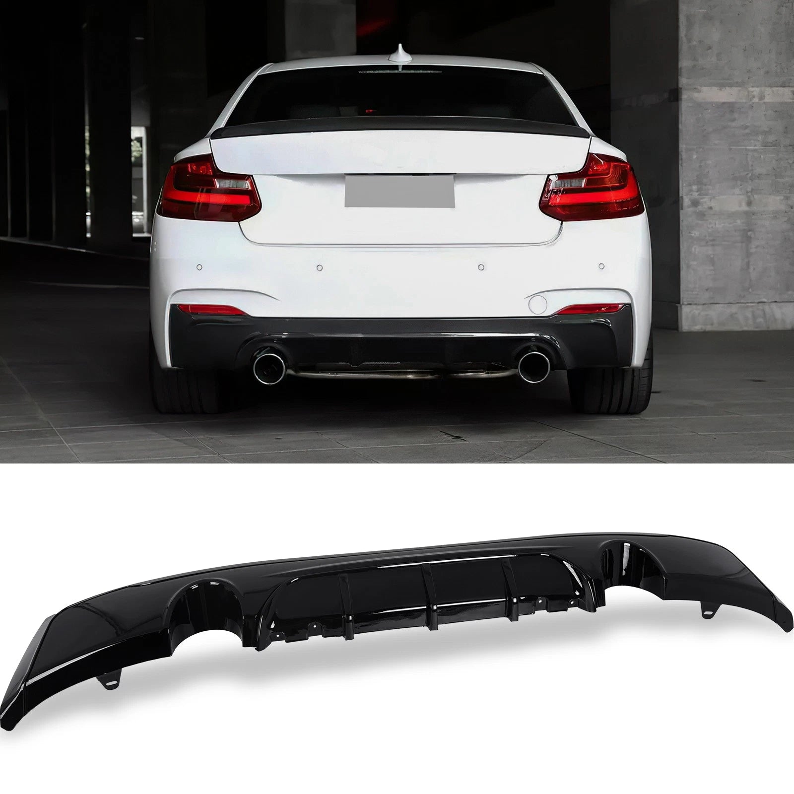 Rear Diffuser Lip for BMW F22 F23 235i M235i M Sport (2014–2021)