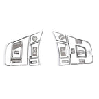 Alloy Steering Wheel Button Cover Trim for Jaguar F-Pace F-Type (2017-2023)