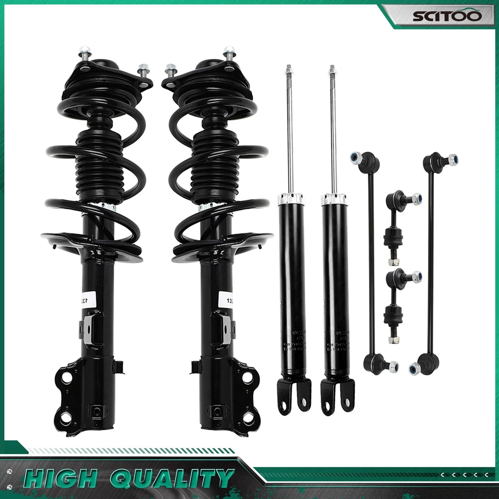 Front Strut Rear Shock Absorber Sway Bar Suspension Kit for Kia Optima (2011–2012)