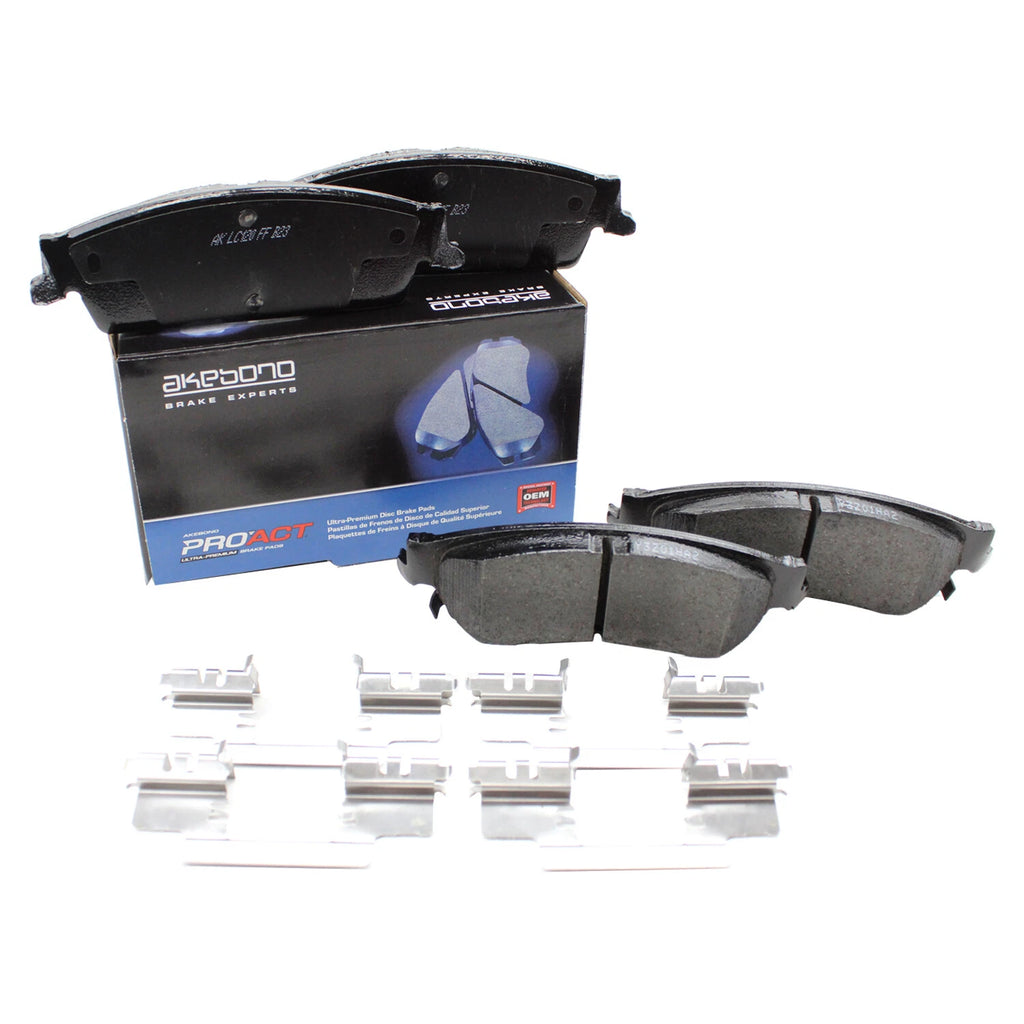 Set of 4 Akebono ProACT Rear Ceramic Brake Pads for Cadillac Chevrolet GMC (ACT1194A)