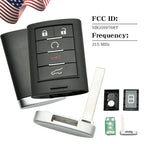 Replacement Remote Key Fob Entry for Cadillac SRX ATS XTS (2010–2015)