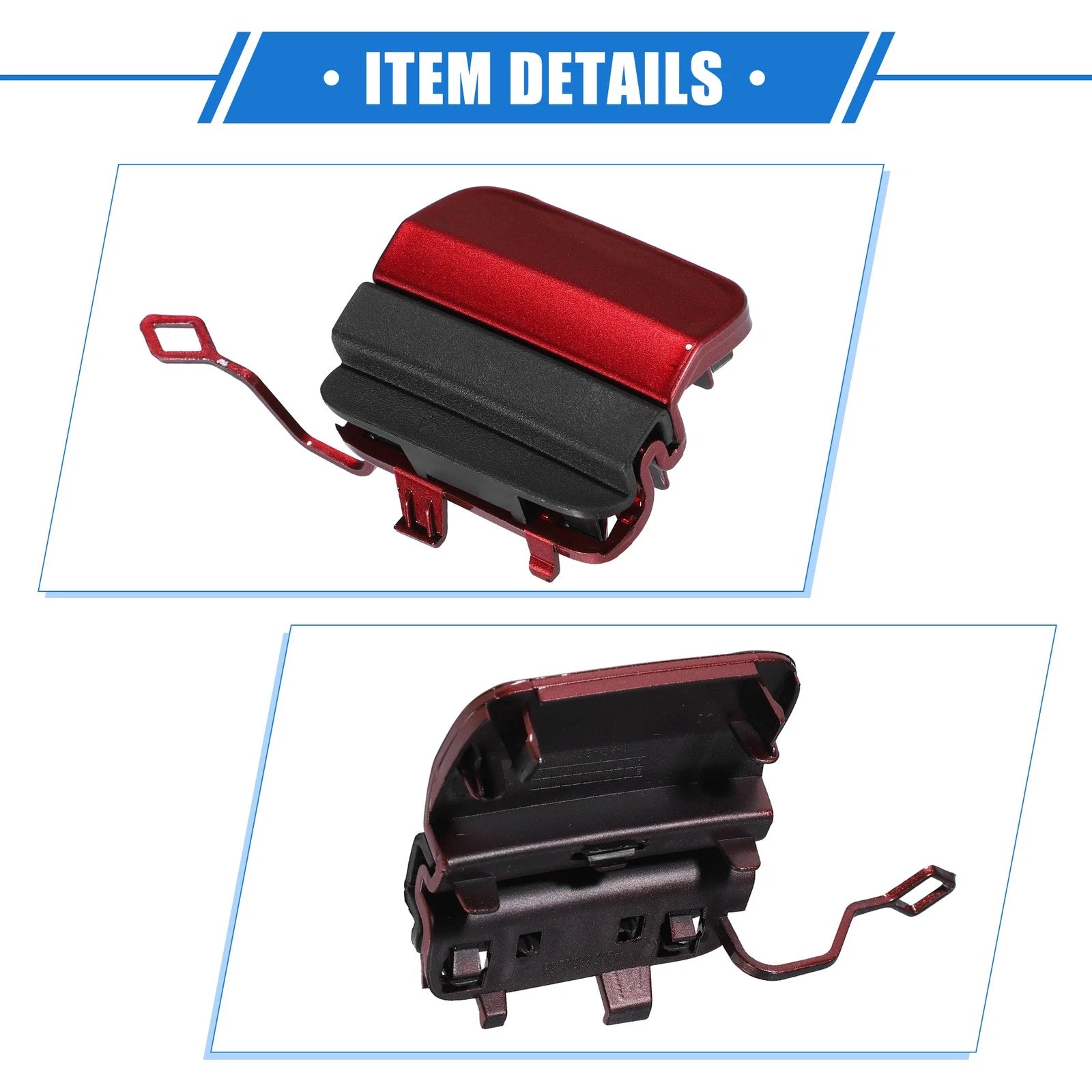 Tow Hook Eye Hole Cover Cap for Mercedes-Benz C300 (2019–2021) Red 786527214167