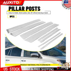 8-Pc Steel Chrome Pillar Post Trim Kit for Toyota RAV4 (2013–2018)