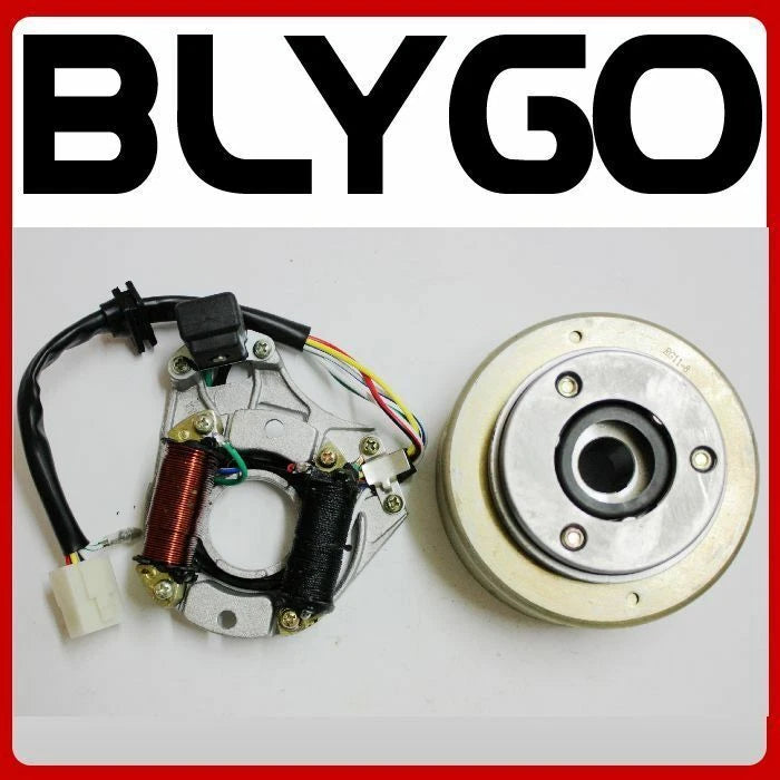 Magneto Stator Plate Roller Flywheel for 50cc 110cc 125cc PIT Quad ATV (2000–2023)