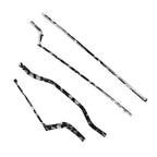 Set of 4 Dashboard Panel Cover Trim Strips for Audi A4 B9 A5 S4 RS4