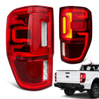 Pair LED Tail Lights for Ford Ranger (2019–2023) W/BLIS, Right + Left