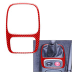 Manual Gear Shift Panel Frame Cover Trim for Honda S2000 (2000–2003) Carbon Fiber Red