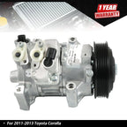 A/C Compressor for Toyota Corolla Matrix 1.8L (2011–2014)