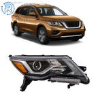 Right Headlight for Nissan Pathfinder (2017–2020) Projector Halogen LED DRL