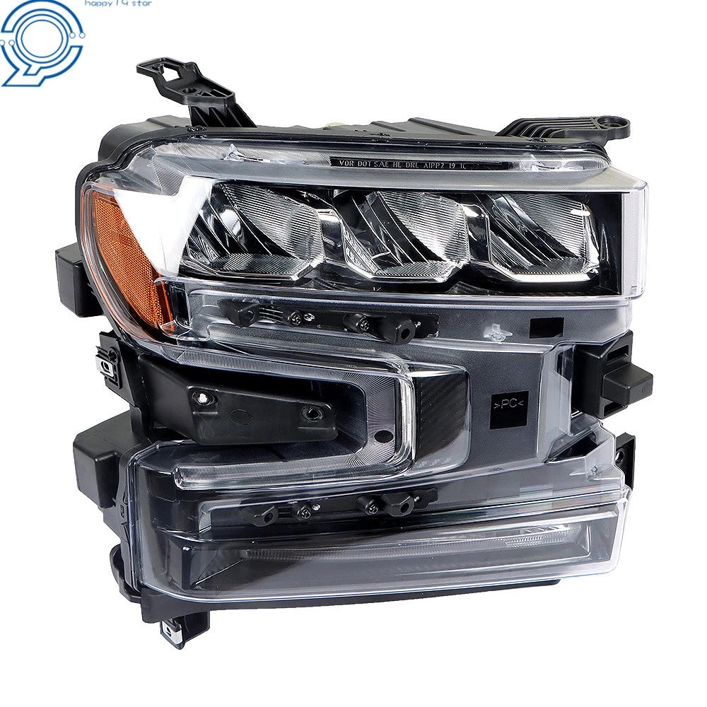 LED Headlight for Silverado 1500 (2019-2020) Black Housing Clear Lens Right