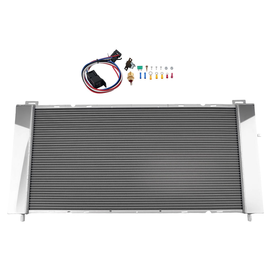 3 Row Radiator Shroud Fan for Chevy Silverado Tahoe Suburban (1999–2011)