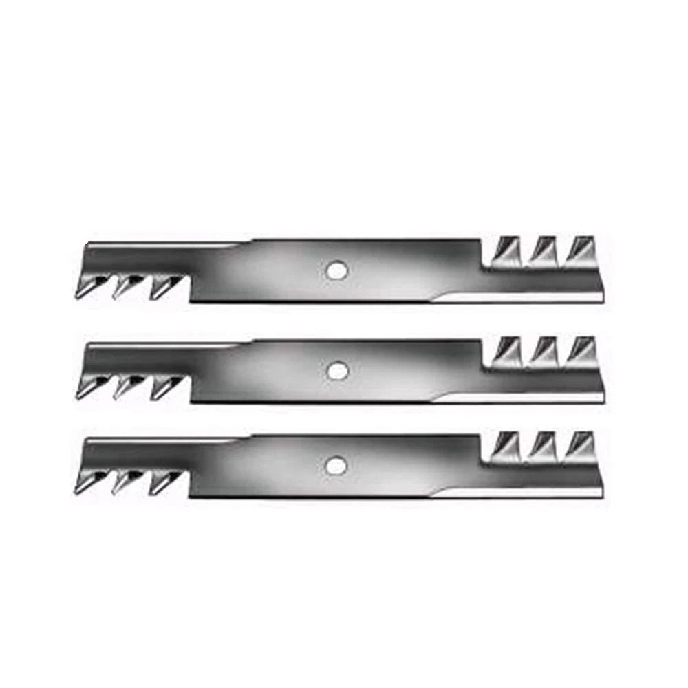 3 Toothed Mulching Blades for John Deere Scotts Mower 46" (Replaces AM3)