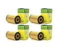 Set of 4 Cartridge Engine Oil Filters for Mercedes W209 W230