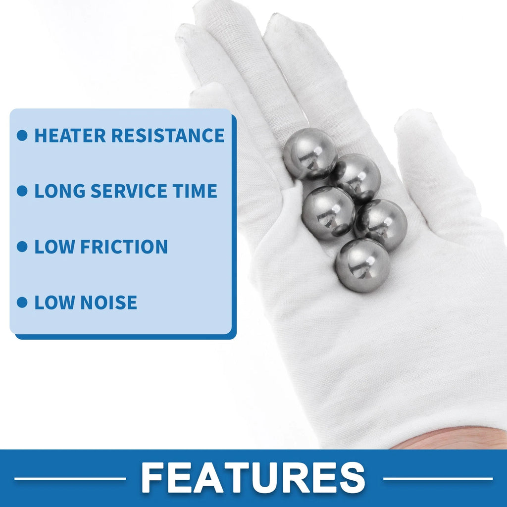 Set of 5 Precision 20.0mm Steel Ball Bearings G100
