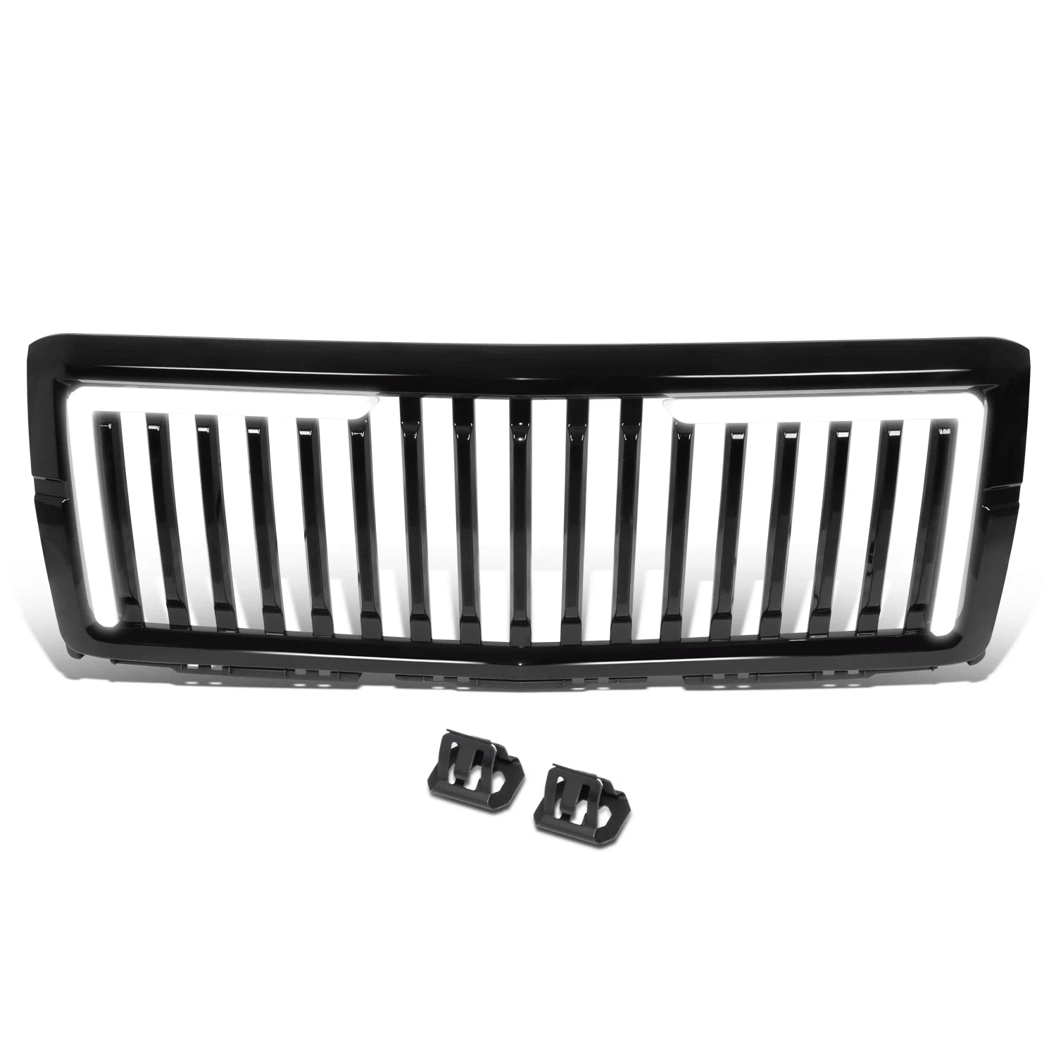 Badgeless Vertical L-Pattern LED Front Bumper Grille for Silverado 1500 (2014–2015)