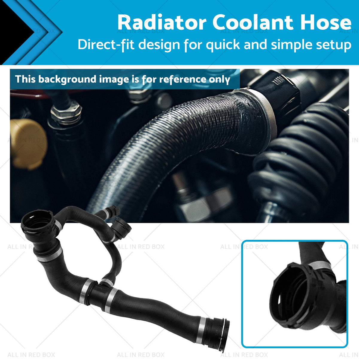 Radiator Coolant Hose for BMW 5 Series E60 525i 530i (2005–2010) 17127519255