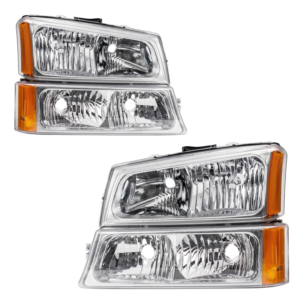 Headlight Assembly Set for Chevrolet Silverado 1500 2500HD (2003–2007)