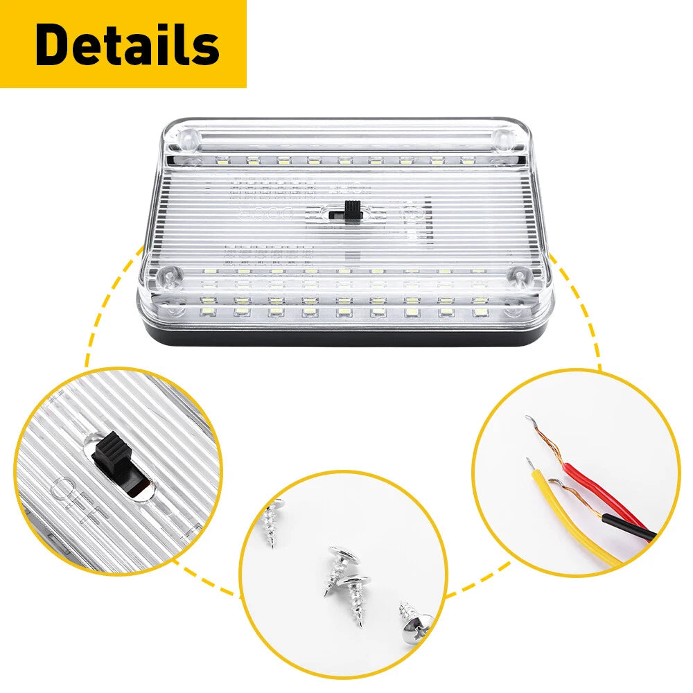 36 LED Dome Light for Universal Vehicles (12V)