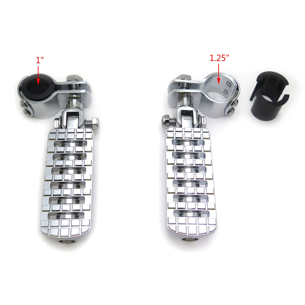 Racing Dominator Footpeg Rest Kit Chrome for Honda GoldWing GL1800 1500 (2001–2010)