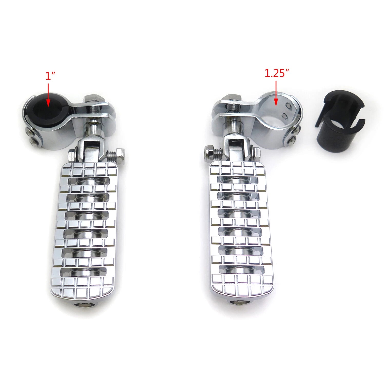 Racing Dominator Footpeg Rest Kit Chrome for Honda GoldWing GL1800 1500 (2001–2010)